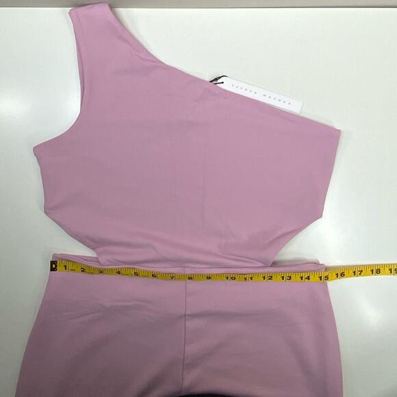 NWT | Susana Monaco | One Arm Cut Out Jumpsuit | Waterlily | XL - Picture 7 of 15